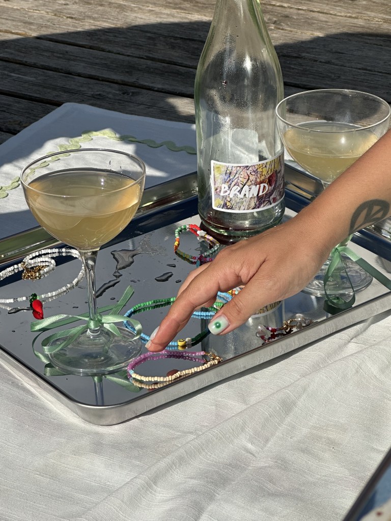 aesthetic-Natural-wine-jewellery-making-workshop-outside-